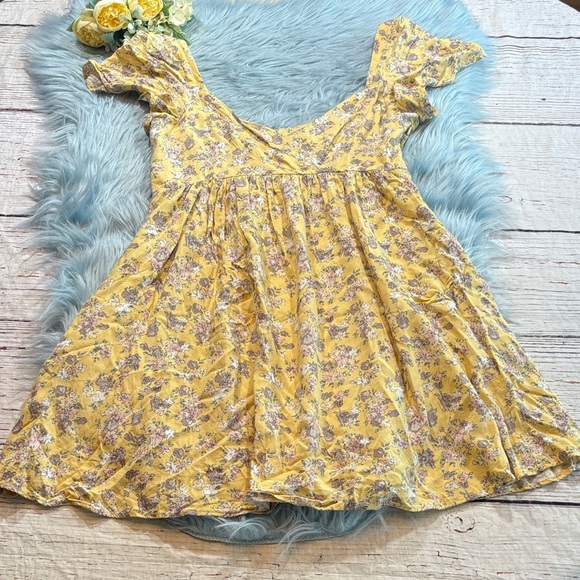 AUGUSTE Olsen Belle Mini Dress in Lemon sz 4 - Picture 2 of 9